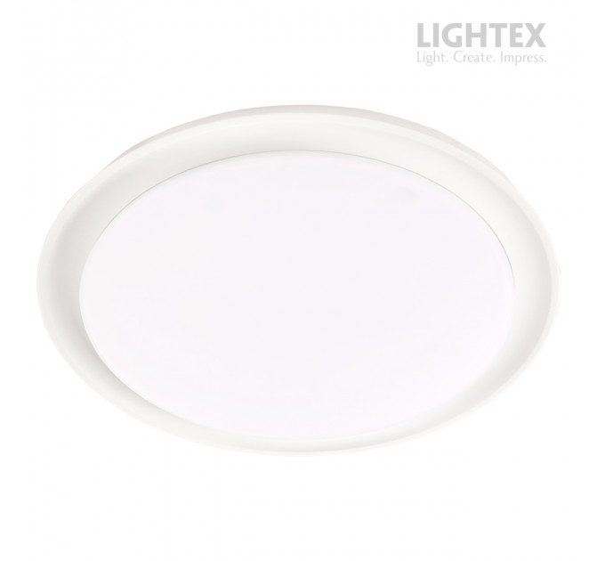 LED плафон LAOS 15W 220V 4000К 1200lm бял IP65 Ø205x55mm Lightex
