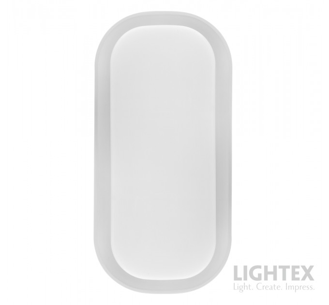 LED аплик LAOS 15W 220V 4000К 1200lm бял IP65  256x127x55mm Lightex