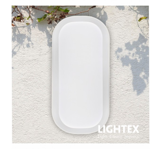 LED аплик LAOS 15W 220V 4000К 1200lm бял IP65  256x127x55mm Lightex