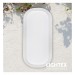 LED аплик LAOS 15W 220V 4000К 1200lm бял IP65  256x127x55mm Lightex