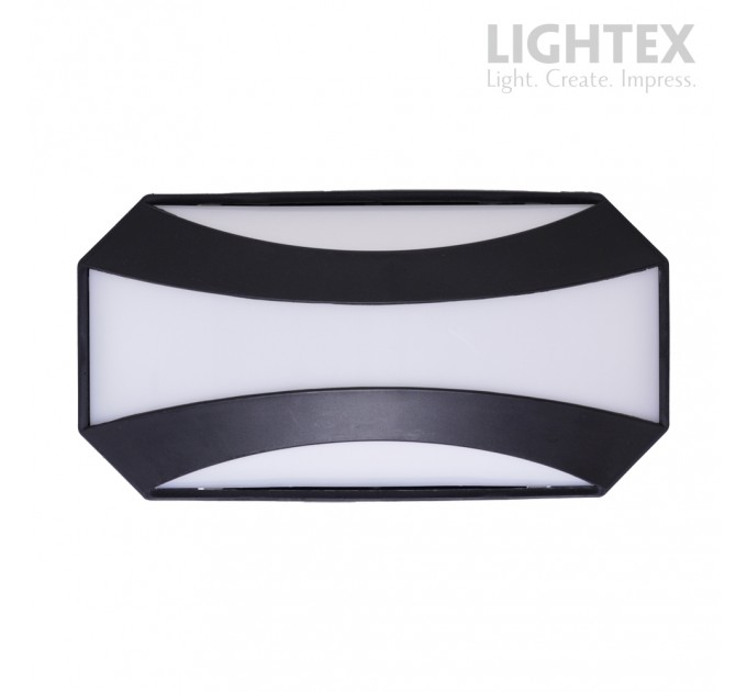 LED аплик GOBI 20W 220V 4000К 1600lm черен IP54  255x135xH70mm Lightex