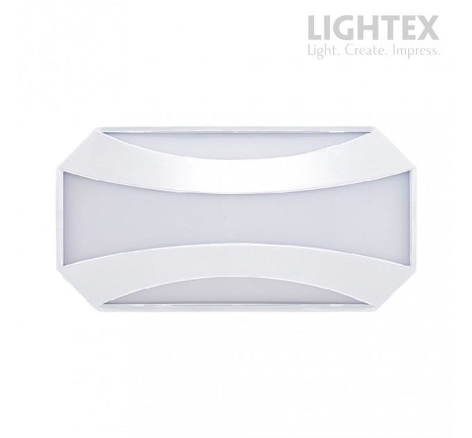 LED аплик GOBI 20W 220V 4000К 1600lm бял IP54  255x135xH70mm Lightex