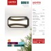 LED аплик GOBI II 20W 220V 4000К 1600lm черен IP54 260x135xH68mm Lightex