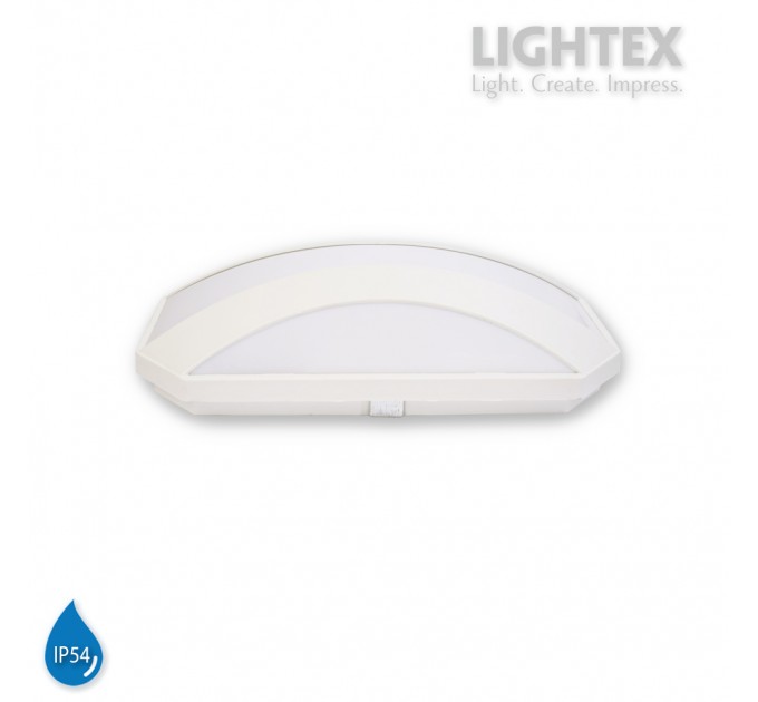 LED аплик GOBI II 20W 220V 4000К 1600lm бял IP54 260x135xH68mm Lightex