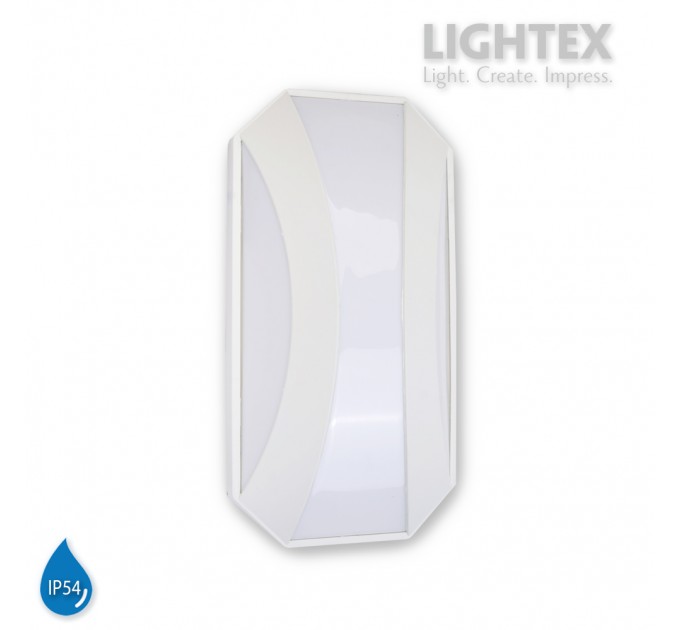 LED аплик GOBI II 20W 220V 4000К 1600lm бял IP54 260x135xH68mm Lightex