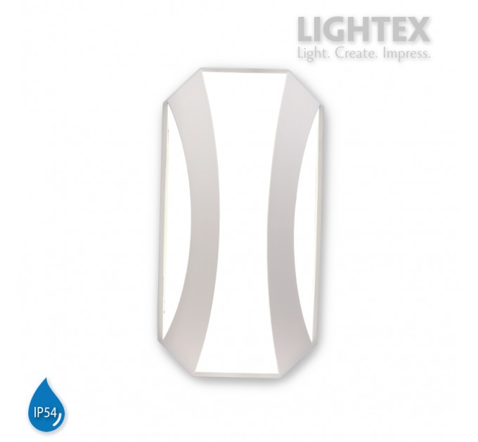 LED аплик GOBI II 20W 220V 4000К 1600lm бял IP54 260x135xH68mm Lightex