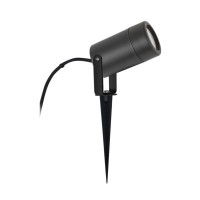 Осветително тяло REX черно 1xGU10 Max.LED 7W IP65 с колче Lightex