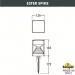 Осветително тяло ESTER SPIKE сиво GX53 LED 7W 3000K/4000K/6500K 800lm IP55 с колче Fumagalli