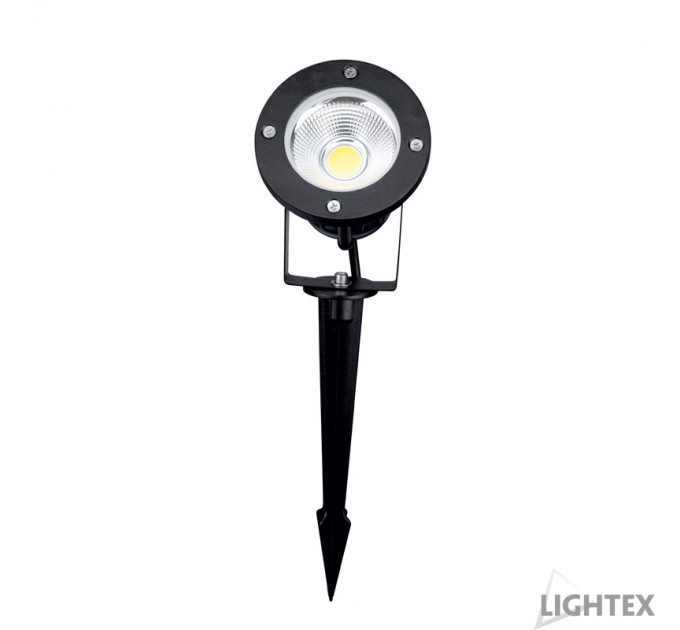 LED прожектор 5W зелен 350lm 220V IP65 алуминий с колче Lightex