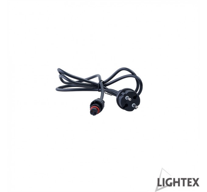 Захранване за кабел с фасунги 220V 1.5m IP44 Lightex