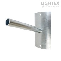 Рогатка за стълб горещо поцинкована с рамо 30сm Ø38 Lightex
