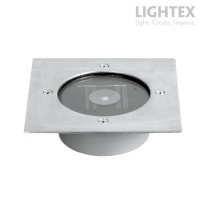 LED соларен осветител за вграждане в земя 0.28W 6500K 3lm IP65 120х120 2V Lightex