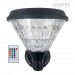 LED соларен аплик DEA 1.5W 3000K-6500K+RGB 150lm IP65 черен батерия 3.7V 1200mAh H230mm с дистанционно овал димируем Lightex