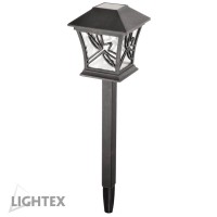LED соларен фенер за земя KISKIN 0.06W 7500K 1.2lm IP44 батерия ААА Ni-mh 200mAh  Lightex