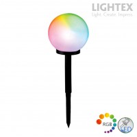 LED соларна сфера за земя SHEA 0.06W RGB 2lm IP44 батерия Ni-mh 1.2V 40mAh Lightex