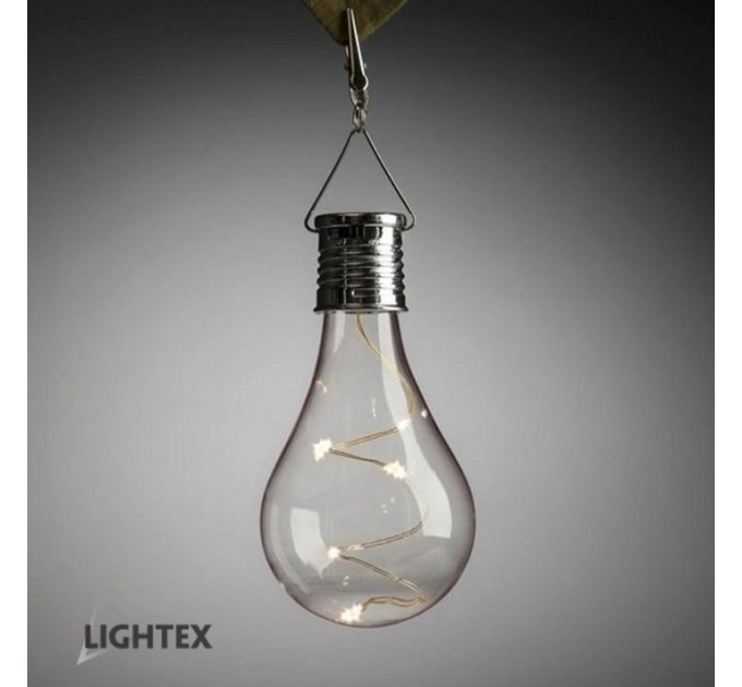 LED соларна лампа Bulb 0.06W 6000K 1.2lm IP44 батерия button cell 40mAh  Lightex