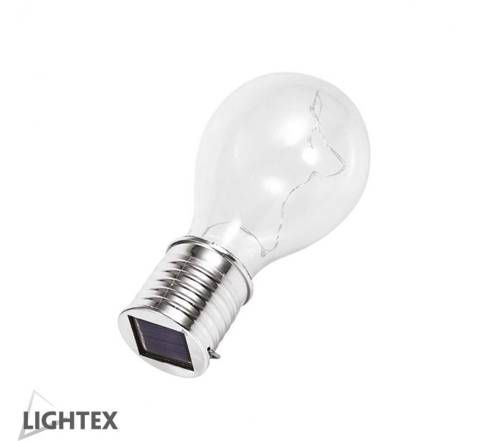 LED соларна лампа Bulb 0.06W 6000K 1.2lm IP44 батерия button cell 40mAh  Lightex