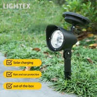 LED соларен прожектор за земя TORRO 0.06W 7500K 2.5lm батерия AA 1.2V 300mAh 12 бр./к-кт Lightex