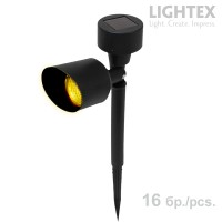 LED соларен прожектор за земя ARNO 0.06W 3000K 2lm IP44 батерия Ni-MH AAA 100mAh 1.5V 16 броя к-кт Lightex