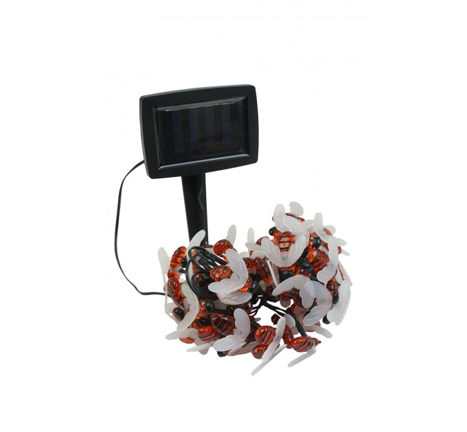 LED соларно въже HONEYBEE 0.06W 2800K 7м IP44 батерия AA Ni-mh 1.2V 600mAh Lightex