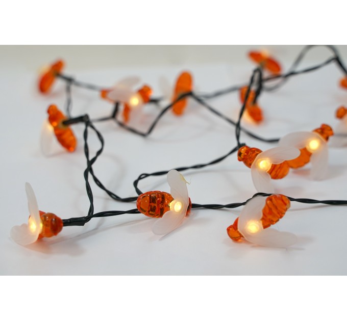 LED соларно въже HONEYBEE 0.06W 2800K 7м IP44 батерия AA Ni-mh 1.2V 600mAh Lightex
