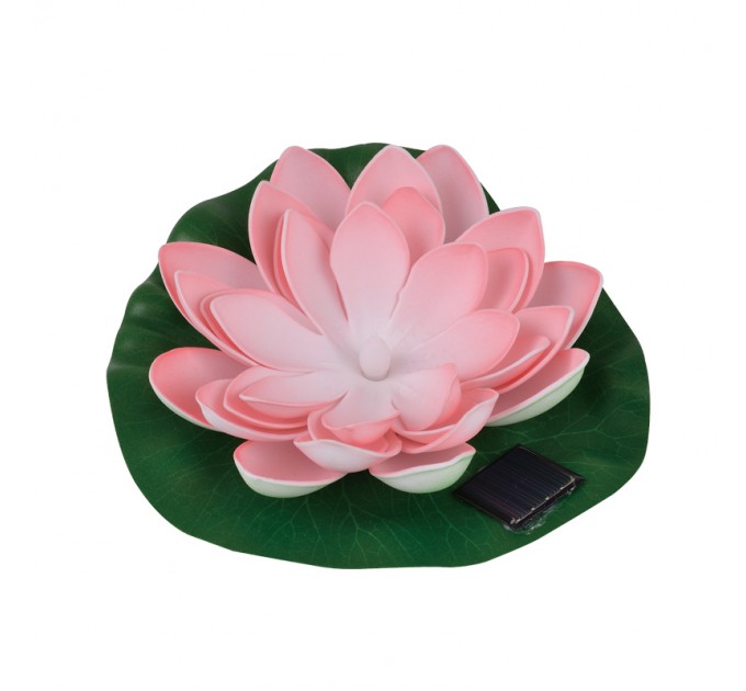 LED соларна лампа LOTUS 0.06W 3000K IP44 батерия AAA Ni-mh 200mAh розова Lightex