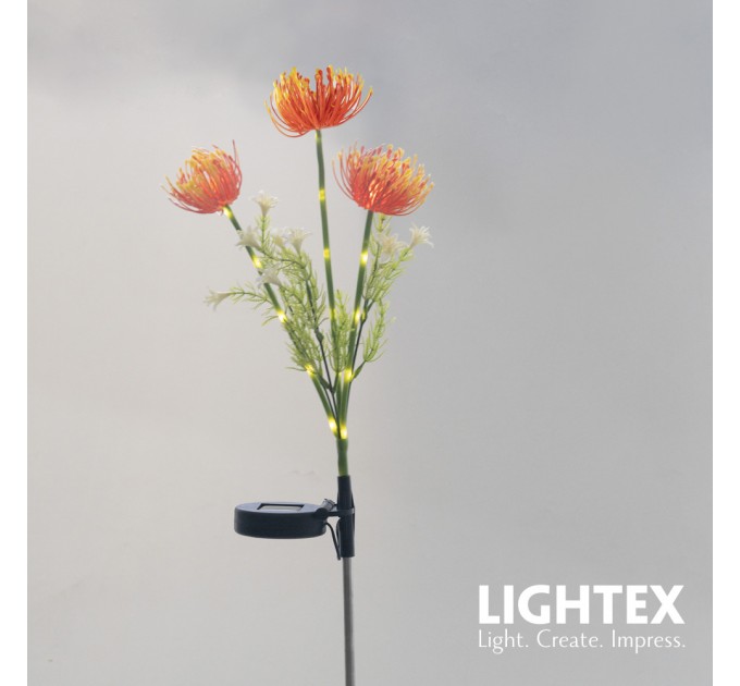 LED соларна лампа SANTE 0.03W 3000K 10lm IP44 AA Ni-MH 1.2V 200mAh оранжева Lightex