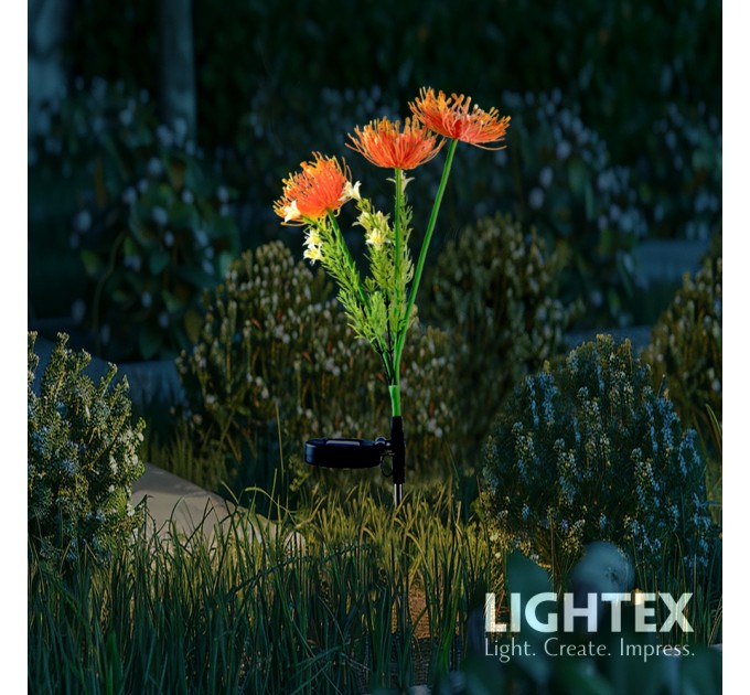 LED соларна лампа SANTE 0.03W 3000K 10lm IP44 AA Ni-MH 1.2V 200mAh оранжева Lightex