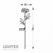 LED соларна лампа PEONY 0.018W 6000K 5lm IP44 AA Ni-MH 1.2V 100mAh розова Lightex