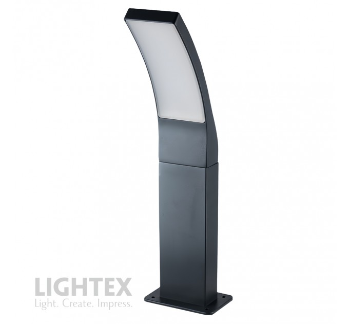 LED градински стълб PARO 12W 4000K 1152lm 220V IP54 тъмно сив 120x80x500mm Lightex