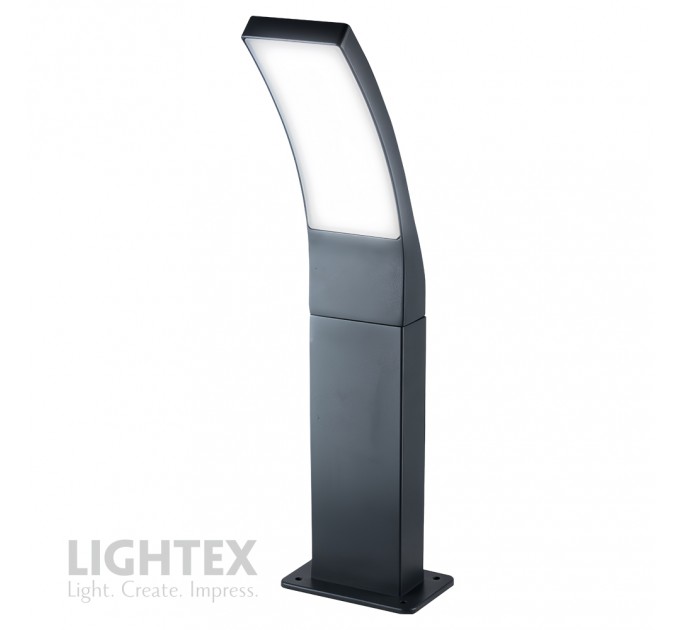 LED градински стълб PARO 12W 4000K 1152lm 220V IP54 тъмно сив 120x80x500mm Lightex