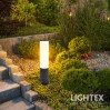 LED градинско тяло ELVIS 220V 12W 3000K/4000K/6000K 780lm Ø80х120х400mm IP65 черно Lightex