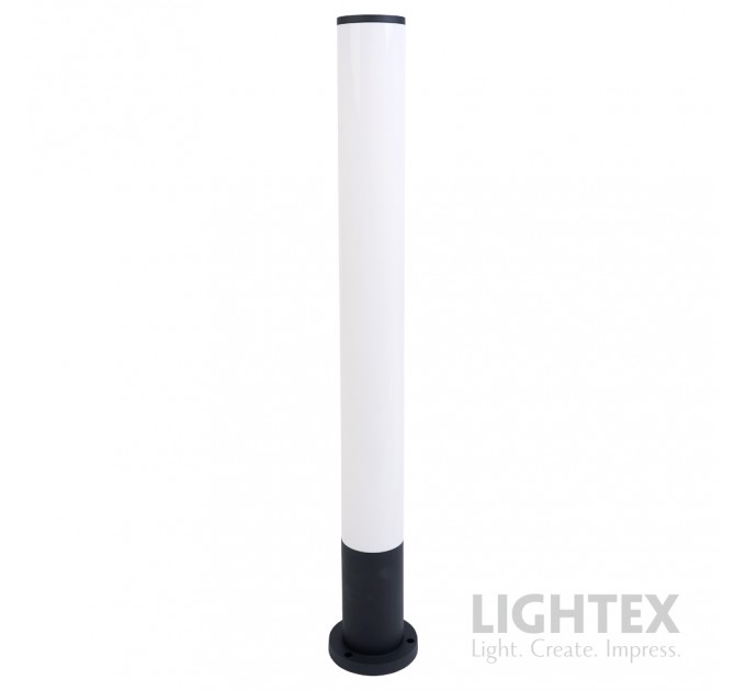 LED градинско тяло ELVIS 220V 18W 3000K/4000K/6000K 1170lm Ø80x120x800mm IP65 черно Lightex