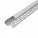 Алуминиев профил за LED лента 12mm за вграждане  35.3mm *12.8mm - 3 m с матиран разсейвател, капачки и държачи Lightex