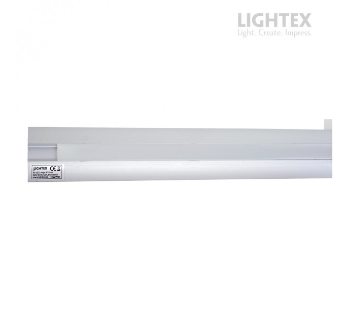Алуминиев профил за LED лента 8/10mm съединителен 52mm *7.8mm - 2 m с матиран разсейвател, капачки и държачи Lightex