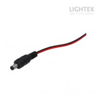 Захранващ конектор с букса (мъжка)  за едноцветна LED лента 10бр/пакет Lightex