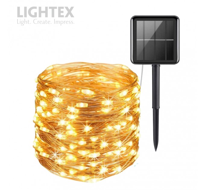 Соларна LED лента FESTA влагозащитена 10бр/м 1.2V DC 4W 100lm 3000K IP65  Lightex /опаковка 20м/