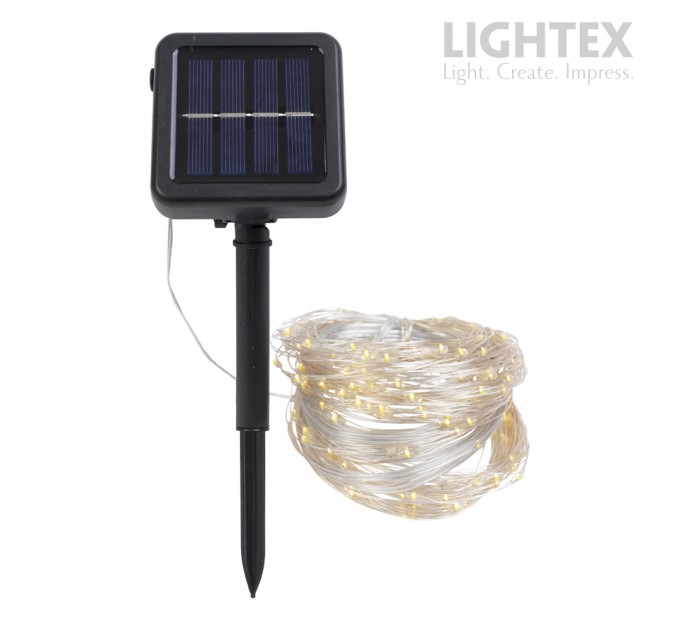Соларна LED лента FESTA влагозащитена 10бр/м 1.2V DC 4W 100lm 3000K IP65  Lightex /опаковка 20м/