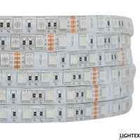 LED лента 5050 60бр./м 24V 12W/метър IP67 RGB 720lm/m Lightex / 5м-опаковка /
