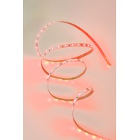 LED лента 2835 60бр/м 12V DC 4.8W/метър 100lm/W червена IP20 8мм Lightex /опаковка 5м/