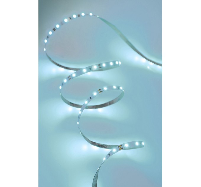 LED лента 2835 60бр/м 12V DC 4.8W/m 106lm/W синя IP20 8мм Lightex /опаковка 5м/