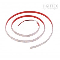 LED лента влагозащитена 2835 60бр/м 12V DC 4.8W/m 102lm/W WW 3000K IP44 силиконово покритие10мм Lightex /опаковка 5м/