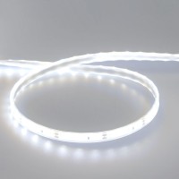 LED лента влагозащитена 2835 60бр/м 12V DC 4.8W/m 106lm/W CW 6000K IP68 силиконово покритие и лепило 10мм Lightex /опаковка 5м/