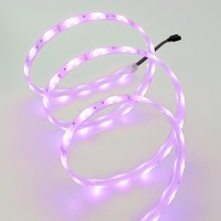 LED лента влагозащитена 5050 30бр/м 12V DC 7.2W 10lm/W RGB IP68 със силиконово покритие и лепило 12мм Lightex /опаковка 5м/