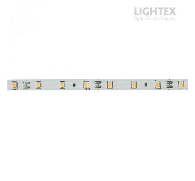 LED лента ECONOMY 2835 60бр/м 12V DC 4.8W/m 102lm/W 3000K IP20 8мм Lightex /опаковка 5м/