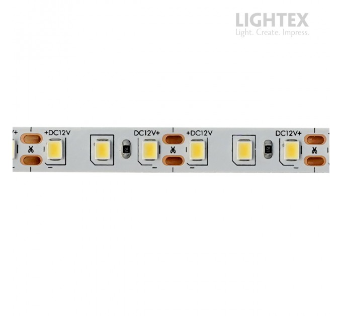 LED лента ECONOMY 2835 120бр/м 12V 9.6W 108lm/W NW 4000K IP20 8мм Lightex /опаковка 5м/