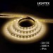 LED лента 2835 120бр/м 24V 9.6W 103lm/W WW 3000K IP44 силиконово покритие 8мм Lightex /опаковка 5м/