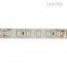 LED лента 2835 120бр/м 24V 9.6W 103lm/W WW 3000K IP44 силиконово покритие 8мм Lightex /опаковка 5м/