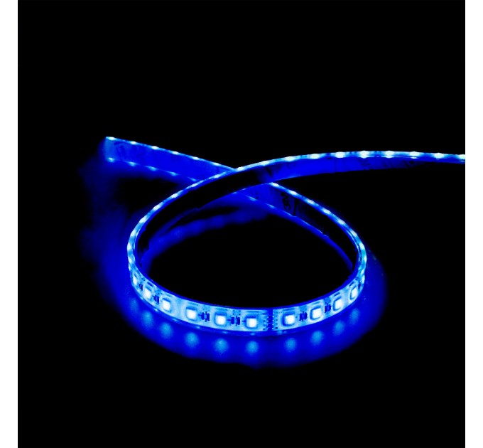 LED лента влагозащитена 5050 60бр/м 24V DC 12W/m 23lm/w RGBW IP68 със силиконово покритие и лепило 16мм Lightex /опаковка 5м/