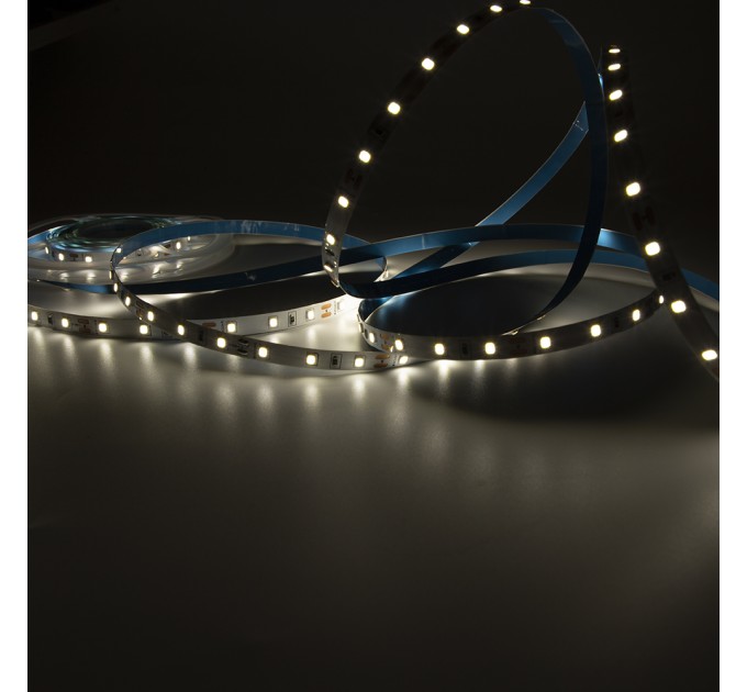 LED лента 2835 60бр/м 12V DC 4.8W/m 102lm/W WW 3000К IP68 10mm със силиконово покритие и 3M лента 30м в кутия Lightex